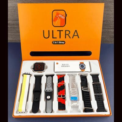 Ultra Smart Watch With Multicolor Straps