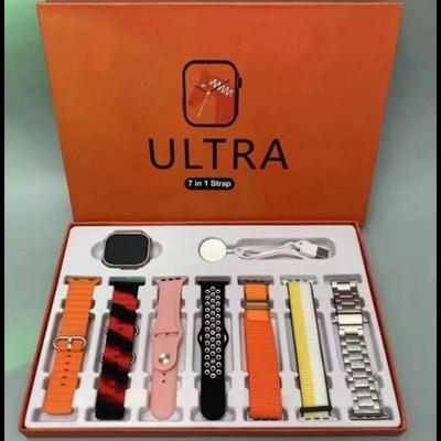 Ultra Smart Watch With Multicolor Straps