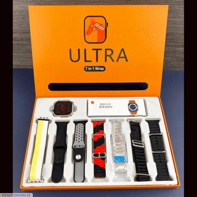 Ultra Smart Watch With Multicolor Straps